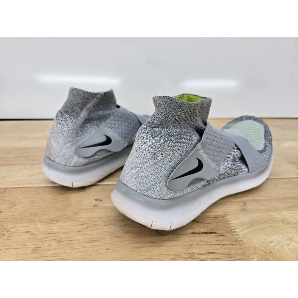 Nike Free RN Motion Flyknit 2017 Wolf Grey Volt 880846-002 Women's Sz 7